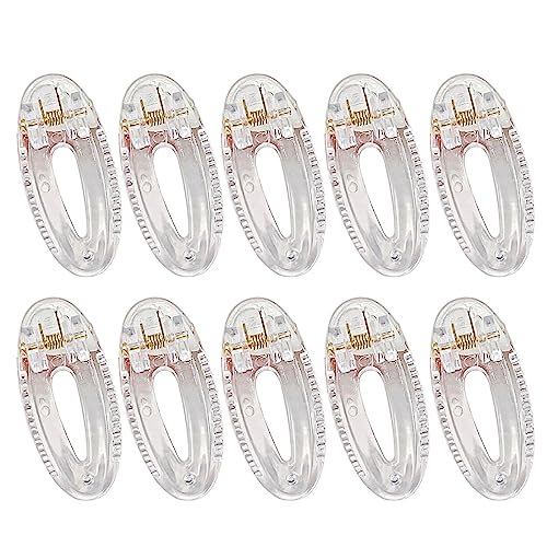 Packung Aus 10 Klaren Acrylhaarklammern Haarzubehör Klare Haarclips Klares Haarstifte Haar Barrette Acrylmaterial von KAHDGSS