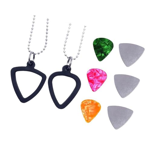 Personalisierbare Unisex-Gitarristen-Halskette, Musikliebhaber, Gitarrenplektrum, Halskette für Konzerte und Persönlichkeit, konzertfertiges Plektrum von KAHDGSS