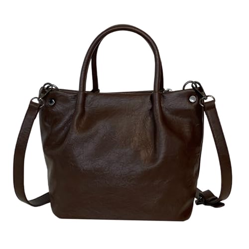 Praktischer PU Bucket Bag Crossbody Geldbörse Modische Schulter Freizeit Handtasche Für Tägliche Trage Und Fahrt Schulter von KAHDGSS