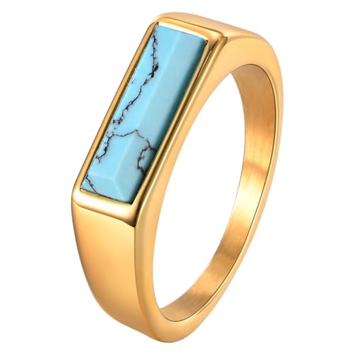 Premium Lose Leaf Turkis Ringe Erweiterbares Schaftdesign Zertifiziertes Hoch Entwickeltes Metall Für Empfindliche Haut Erwachsene Schwangerschaft Sicher Schwellender Proof Juwely von KAHDGSS