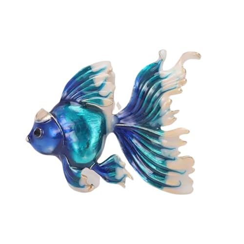 Realistische Fischform Form Brosche Legierung Handwerkskunst Tropf Glasur Kleidung Accessoires Vielseitige Modeschmuck Geschenklegierung Brosche von KAHDGSS