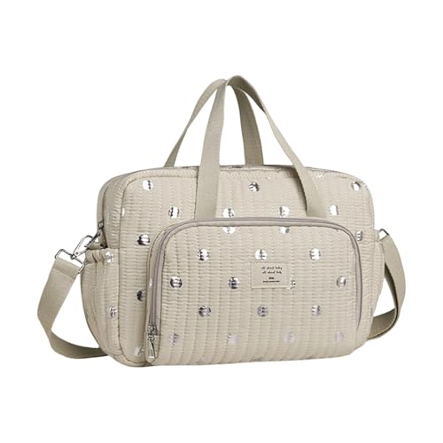 Reise-Windel-Handtaschen-Organizer mit wasserabweisendem Stoff, geräumiges Innenleben für Babyausrüstung und Mutter-Zubehör, trendige Mama-Geldbörse von KAHDGSS