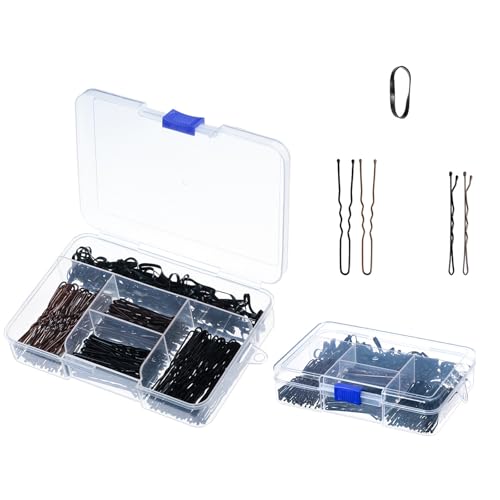 Seitliche Haarnadel-Kits inklusive Eisen-Haarnadel und elastischen Haarbändern für Frauen, verschiedene Frisuren, Flechtwerkzeug mit Box Seitliche Haarnadel-Kits inklusive Eisen-Haarnadel und elastischen Haarbändern für Frauen, verschiedene Frisuren, Flechtwerkzeug mit Box von KAHDGSS