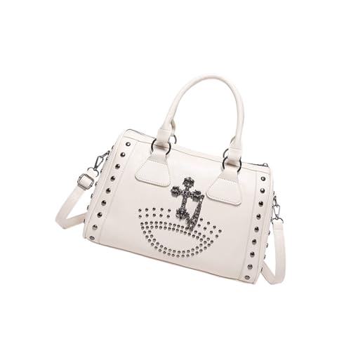 Umhängetasche Mit Großer Kapazität Mit Besetzten Punkstile Handtasche Verstellbare Gurt Geldbeutel Für Frauen Schädel Designs Trend Frauen Tasche von KAHDGSS