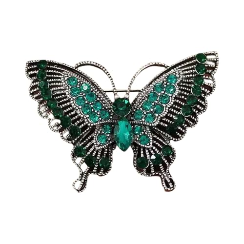 Vintage Chinesische Stile Schmetterlingsbrosche Mit Kristallen Verzierung Für Blusenbedeckungen Schals Formelle Veranstaltung Verschleiß Strebesteine Schmetterlingsbrosche Pin von KAHDGSS