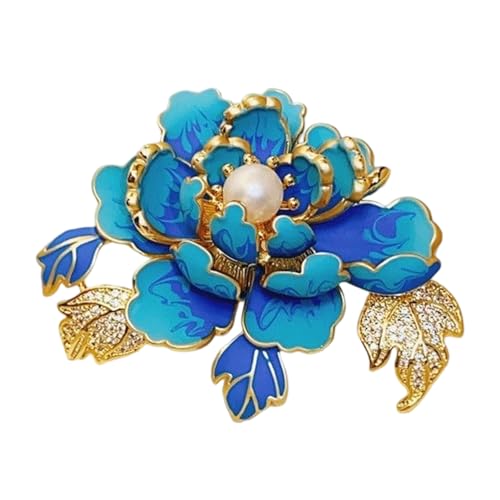 Vintage Perlen Strasssteine Brosche Pin Handgefertigte Blumen Design Kleid Abzeichen Accessoire Für Modelauffrauen Frauen Strohbrosche Geschenk von KAHDGSS