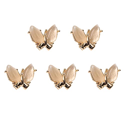 Zirkon Schmetterlingsnagel 3D Legierungsnägelkunst Strauchsteine ​​Nagel Diamanten Funkelnder Nagelschmuck Kristall Für Frauen Mädchen von KAHDGSS