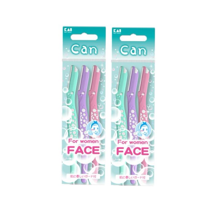 KAI - Can Bubble Face Razor L Type - 3pc (2ea) Set von KAI