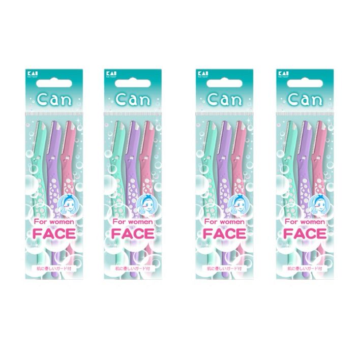 KAI - Can Bubble Face Razor L Type - 3pc (4ea) Set von KAI