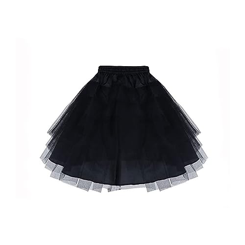 KAIAIWLUO Underskirt Unterrock,Tutu Schwarz Mädchen Petticoat Kinder Röcke & Skorts Petticoat Unterrock Halb Slip Petticoat für Kind Kinder Mädchen Größe 3-8 Jahre von KAIAIWLUO