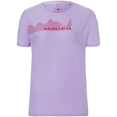 KAIKKIALLA Damen Kajoo Technical T-Shirt, Lilac Melange, L von KAIKKIALLA