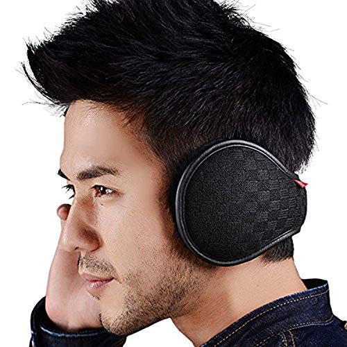 KAILH Winter Ohrenwärmer, Strickwolle Plüsch Earmuffs für Damen und Herren, Einstellbar Faltbar Ohrenschützer, Innovativer Ohrenschutz Hält die Ohren Warm im Winter, Schwarz 1 KAILH Winter Ohrenwärmer, Strickwolle Plüsch Earmuffs für Damen und Herren, Einstellbar Faltbar Ohrenschützer, Innovativer Ohrenschutz Hält die Ohren Warm im Winter, Schwarz 1 von KAILH