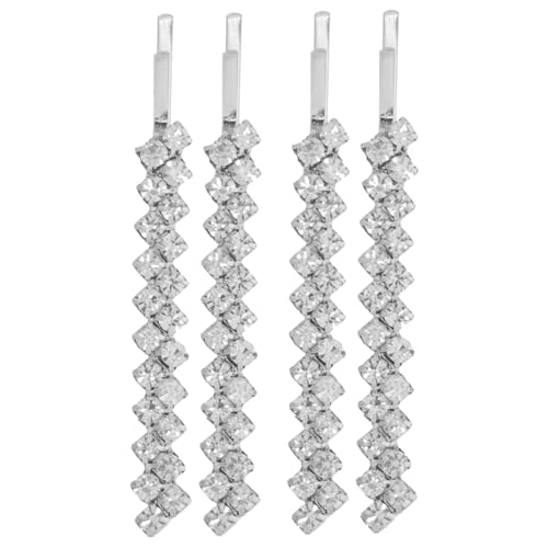 KAILIKETIY Strass Haarnadeln Satz 2 Paare Metall Bobby Haarnadeln Für Frauen Hochzeits Und Partyzubehör Langlebig Und Elegant von KAILIKETIY