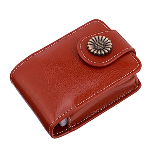 KAILIKETIY 1stück Pu Lippenstift Etui Mit Spiegel Tragbare Kosmetiktasche Für Lippenstifte Elegantes Design in Weinrot Für Unterwegs Für Frauen von KAILIKETIY