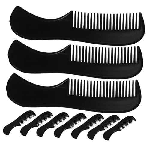 KAILIKETIY 10 Stück Teiliges Mini bartkamm Langlebigem Kunststoff Kompakt und Vielseitig für Bart Haarstyling Tragbar als Taschenkamm für Männer und Frauen Geeignet für Haartypen Stile von KAILIKETIY