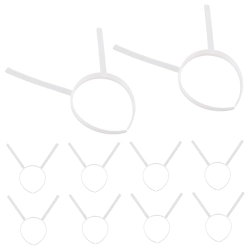 KAILIKETIY 10stücke Transparente Stirnband-reifen Aus Kunststoff Für Diy-haaraccessoires Und Kopfbedeckungsrahmen Zum Basteln Für Partys Und Kostüme von KAILIKETIY