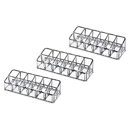 KAILIKETIY 3stücke Teiliges Transparenter Lippenstift-aufbewahrungsboxen Multifunktionale Organizer Für Lippenstifte Lipgloss Und Kosmetik Praktische Aufbewahrungslösungen Für Einen von KAILIKETIY