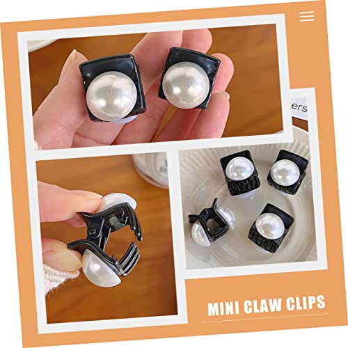 KAILIKETIY 12 Stück Kleine Haarklammern mit Perlen Mini Haarspangen aus Kunststoff Langlebige Haarklammern für Damen Haarschmuck Clips für Alltag Reisen und Styling von KAILIKETIY