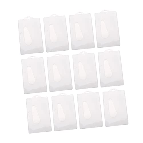 KAILIKETIY 12 Stück Teiliges Ausweishüllen Weiß Transparente Kartenhalter für Bus Bank und Mitgliedskarten Hochwertiges und Leichtes Material zur Sicheren Aufbewahrung von KAILIKETIY