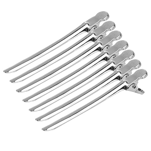 KAILIKETIY 12stücke Edelstahl Haarklammern Duckbill Clips Für Friseure Rutschfeste Haarstecker Leichte Haarklammern Für Damen Und Mädchen Für Haardesign Und Styling von KAILIKETIY