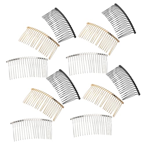 KAILIKETIY 12stücke Seitliche Haarkämme Aus Metall Mit Zähnen Draht-twist-haarspangen Clips Für Damen Geeignet Für Hochsteckfrisuren Reisen Und Täglichen Gebrauch von KAILIKETIY
