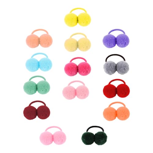 KAILIKETIY 14stücke Plüsch Ball Haar Halter Elastische Haar Ringe Für Junge Mädchen Mädchen Alltag Party Fotoshootings von KAILIKETIY