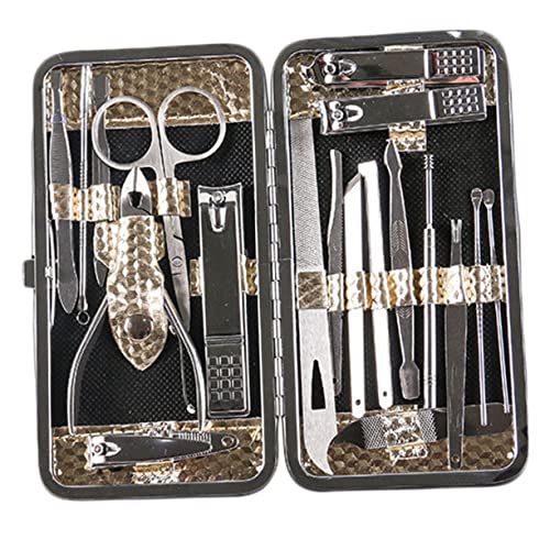 KAILIKETIY 19 Stück Nagelknipser Multifunktionales Maniküre für Männer und Frauen Tragbare Nagelwerkzeuge Langlebige Nagelschneider für Zuhause und Geschäft von KAILIKETIY