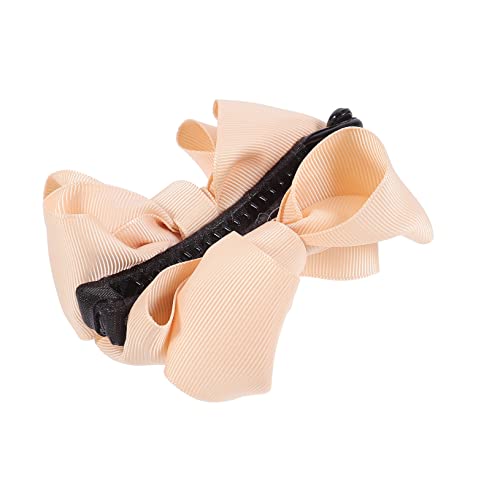 KAILIKETIY Bananen Haarspange mit Schleife Gezahnte Haarspange Pferdeschwanzhalter für Damen Eleganter Haarclip für Verschiedene Anlässe Langlebige Haaraccessoires von KAILIKETIY