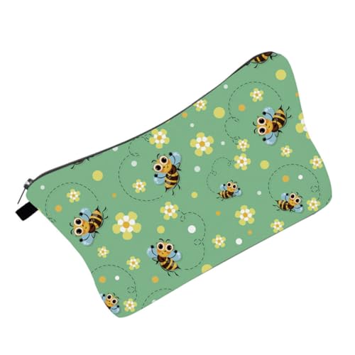 KAILIKETIY 1Stück wasserdichte Damen Großer Reisekosmetikbeutel Mit Bienenmuster Make Up Für Toilettenartikel Und Kosmetik Langlebig Und Leicht von KAILIKETIY