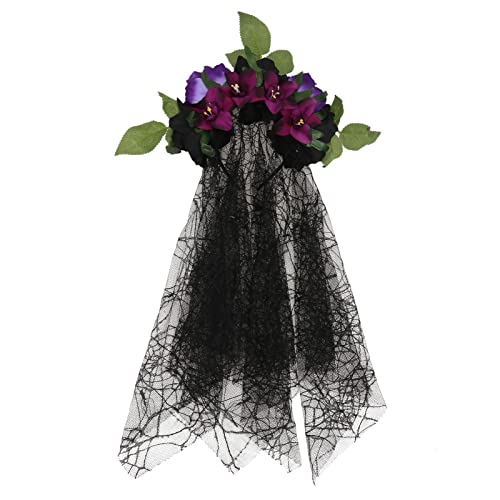 KAILIKETIY 1stk Rosen Blumen Stirnband Gothic Spa-stirnband Stirnbänder Für Damen Selbstklebender, Durchsichtiger Organizer Schmuck Tour Glitzerndes Stirnband Für Damen Black Polyestertuch KAILIKETIY 1stk Rosen Blumen Stirnband Gothic Spa-stirnband Stirnbänder Für Damen Selbstklebender, Durchsichtiger Organizer Schmuck Tour Glitzerndes Stirnband Für Damen Black Polyestertuch von KAILIKETIY