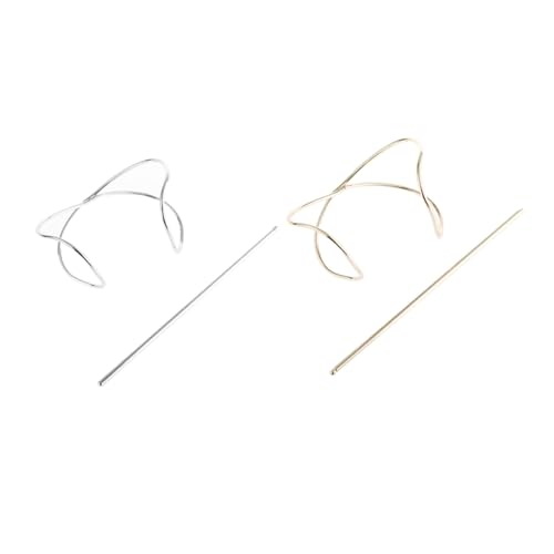 KAILIKETIY 2 Satz Haarknoten Stick Legierung Haarnadel für Damen U-Förmiger Haarschmuck Korrosionsbeständig für Lange Haare und Dutt Haarzubehör von KAILIKETIY