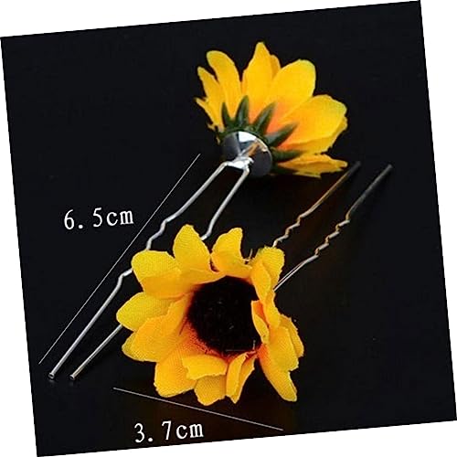 KAILIKETIY 2 Satz Teiliges Sonnenblumen Haarstecker Set Niedliche Haarnadeln für Frauen und Mädchen Langlebiges Material für Party Alltag Hochzeit Modischer Haarschmuck von KAILIKETIY