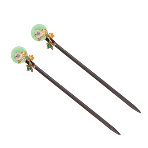 KAILIKETIY 2 Stück Chinesische Haarstäbchen Holz Haarnadeln Vintage Haarschmuck Retro Haarklammern für Damen Robust Farbecht Elegant Passend zu Allen Frisuren und Anlässen KAILIKETIY 2 Stück Chinesische Haarstäbchen Holz Haarnadeln Vintage Haarschmuck Retro Haarklammern für Damen Robust Farbecht Elegant Passend zu Allen Frisuren und Anlässen von KAILIKETIY