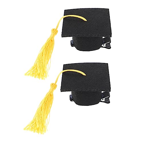 KAILIKETIY 2 Stück Doktorhut Haarnadel Phd Party Abschlusshüte Absolventenhut Für Abschlusskappe Damen Abschlusskappen Abschlusskappe Haarspange Abschlusskappe Stirnband Ihr von KAILIKETIY