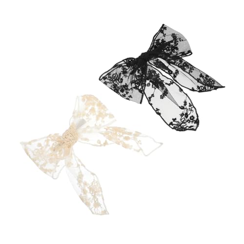 KAILIKETIY 2 Stück Große Spitzen Haarspangen Schleifenform Haarklammern für Frauen Mädchen Eleganter Haarschmuck Stabiler für Dickes Dünnes Haar Vielseitig für Büro Alltag von KAILIKETIY