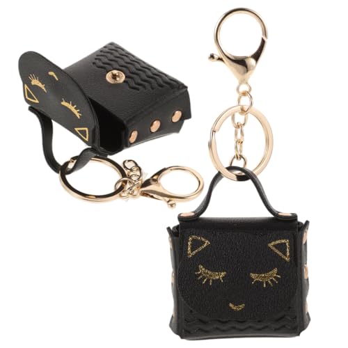 KAILIKETIY 2stücke Katzen Schlüsselanhänger Mini Geldbörse Für Mädchen Tragbare Kleine Geldtasche Für Reisen Einkaufen Und Täglichen Gebrauch von KAILIKETIY