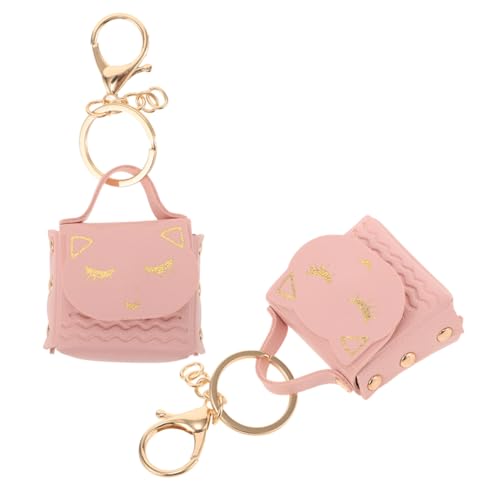 KAILIKETIY 2stücke Katzen Schlüsselanhänger Mit Mini Geldbörse Niedlicher Purse Schlüsselbund Für Einkaufen Und Reisen Tragbar Und Stilvoll Für Tierliebhaber von KAILIKETIY