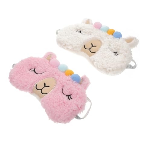 KAILIKETIY 2 Stück Schlafmaske in Form Weiche Augenmaske für Reisen für Damen und Herren Schlafhilfen für Unterwegs von KAILIKETIY