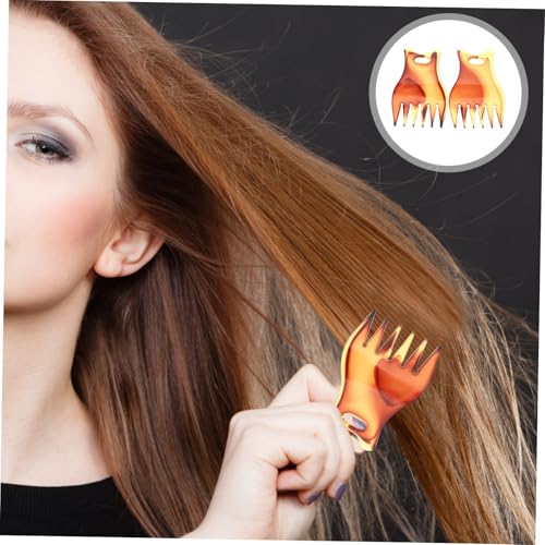 KAILIKETIY 2 Stück Teiliges Herren Öl haarkamm Zähne Professionelle Friseur Styling Kämme Flexibel Schonend Langlebig Kompakt und Leicht für Gesundes Haarstyling von KAILIKETIY