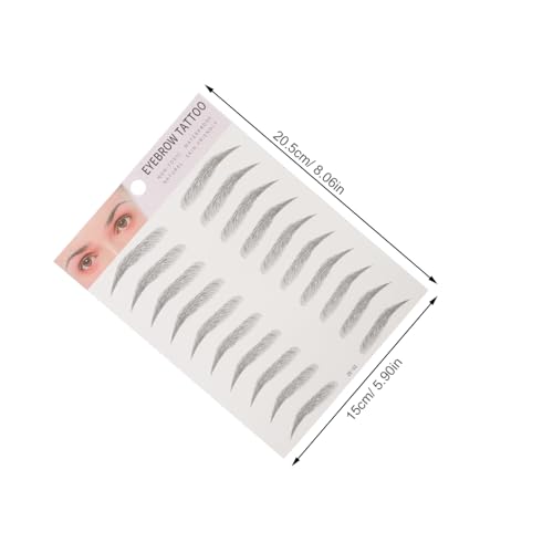 KAILIKETIY 2 Stück Teiliges Imitation Augenbrauen Aufkleber Haarähnliche Augenbrauen Transfers Natürliches Aussehen Einfaches Anbringen Für Männer und Frauen Temporäre Augenbrauensticker von KAILIKETIY