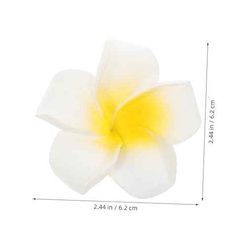 KAILIKETIY 25 Stück Teiliges Hawaiianische Plumeria Haarklammern aus EVA mit Realistischem Blumen design Fester Griff Leichter und Langlebiger Haarschmuck für Damen Strandurlaub Sommerparty von KAILIKETIY