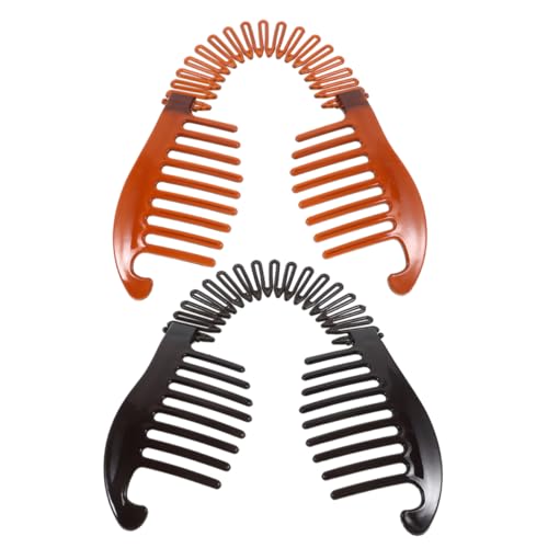 KAILIKETIY 2stücke Bananenklammern Für Haare Und Robust Mit Ineinandergreifenden Zähnen Für Sicheren Halt Leicht Zu Handhaben Für Dickes Haar Und Langes Haar in Verschiedenen Farben Erhältlic von KAILIKETIY