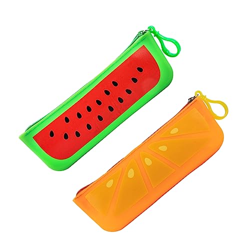 KAILIKETIY 2stücke Große Kapazität Federmäppchen Niedliches Gemüse-Design Für Schüler Stifte Organizer Wiederverwendbar Und Tragbar Aufbewahrungslösung Für Schreibwaren von KAILIKETIY