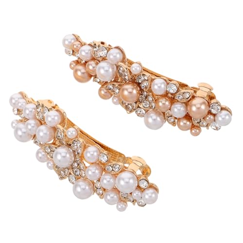 KAILIKETIY 2stücke Haarspangen Mit Strasssteinen Dekorative Haarnadeln Für Damen Mit Kristallen Französische Haarspangen Schmuckzubehör Für Party Und Alltag von KAILIKETIY