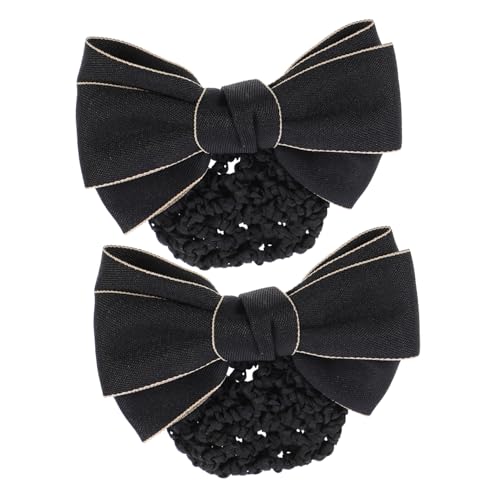 KAILIKETIY 2stücke Haarnetz Für Damen Professionelle Haarspangen-dutt-abdeckung Snood-netz Mit Bogen-haarclip Haaraccessoire Für Eleganten Look von KAILIKETIY