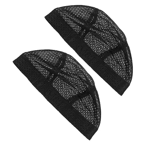 KAILIKETIY 2stücke Elastische Atmungsaktives Haarnetz Für Damen Praktische Dehnbare Wig Caps Für Langes Und Kurzhaar Waschbar Und Wiederverwendbar Schwarz von KAILIKETIY