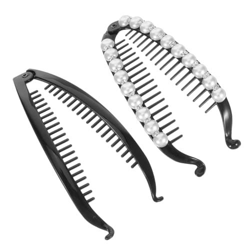 KAILIKETIY 2stücke Ergonomische Haarspangen Für Damen Stilvolle Bananenklammern Für Freizeitlooks Accessoires Für Jedes Haar Für Hochsteckfrisuren Und Formelle Anlässe von KAILIKETIY