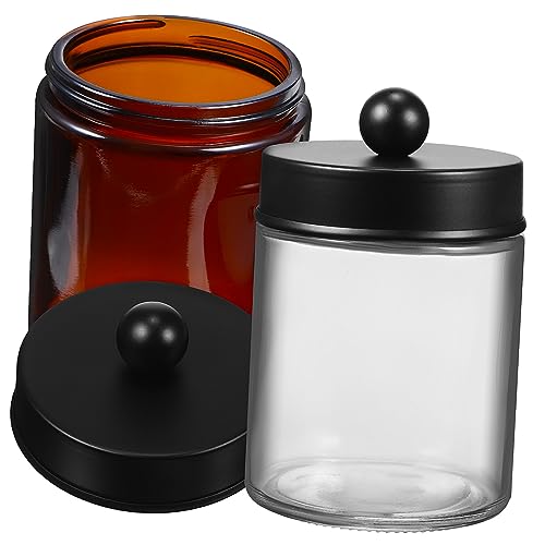 KAILIKETIY 2stücke Glasbehälter Mit Deckel Wattestäbchenhalter Aus Badezimmerkanister Aufbewahrungsbox Für Wattepads Organizer Für Make-up-watte KAILIKETIY 2stücke Glasbehälter Mit Deckel Wattestäbchenhalter Aus Badezimmerkanister Aufbewahrungsbox Für Wattepads Organizer Für Make-up-watte von KAILIKETIY