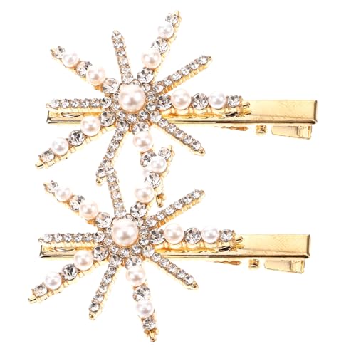 KAILIKETIY 2stücke Schneeflocken-haarspangen Mit Perlen Und Strass Damen-haarschmuck Für Partys Feiern Und Alltag Robust Und Dekorativ KAILIKETIY 2stücke Schneeflocken-haarspangen Mit Perlen Und Strass Damen-haarschmuck Für Partys Feiern Und Alltag Robust Und Dekorativ von KAILIKETIY