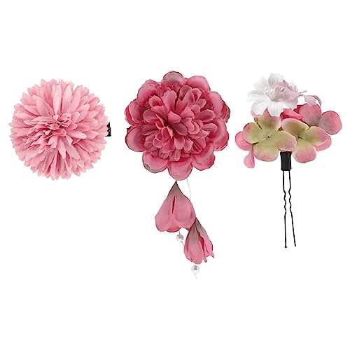 KAILIKETIY 3 Stück Haarspange Im Chinesischen Stil Künstliche Blume Für Frauen Elegante Haardekoration Haarspange Für Party von KAILIKETIY